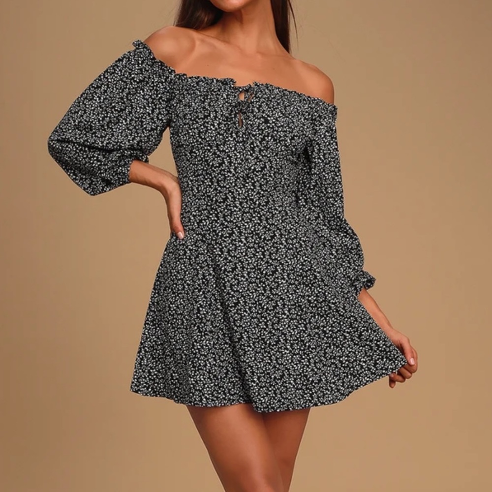 Lulus off the shoulder dress